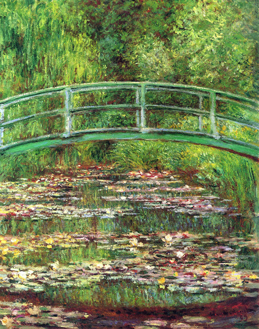 The Waterlily Pond With The Japanese Bridge By Claude Monet, Removable 