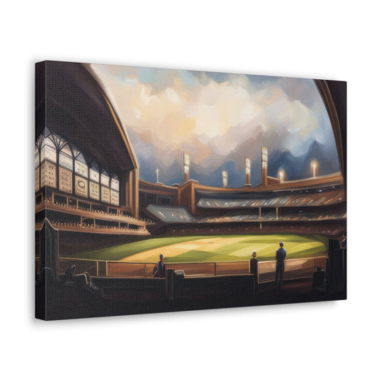 Baseball Game at The Polo Grounds Oil Painting I Canvas Print