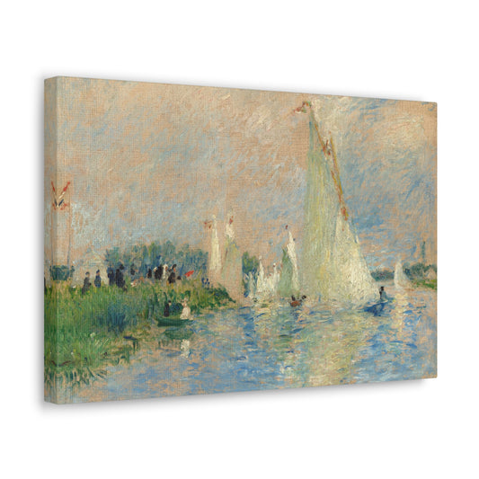 Regatta at Argenteuil by Auguste Renoir Canvas Print