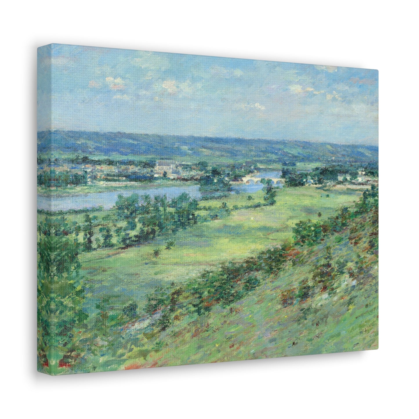 The Valley of the Seine, from the Hills of Giverny by Theodore Robinson Canvas Print