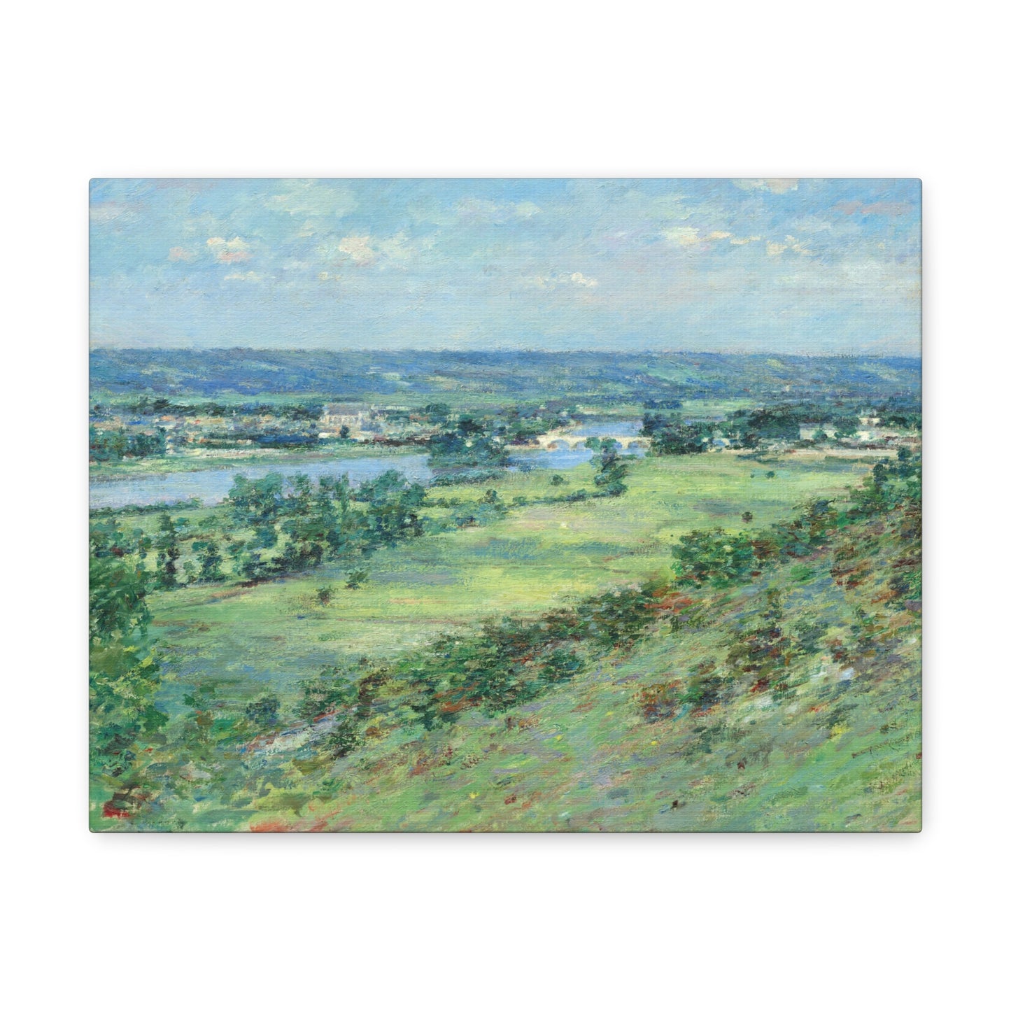 The Valley of the Seine, from the Hills of Giverny by Theodore Robinson Canvas Print