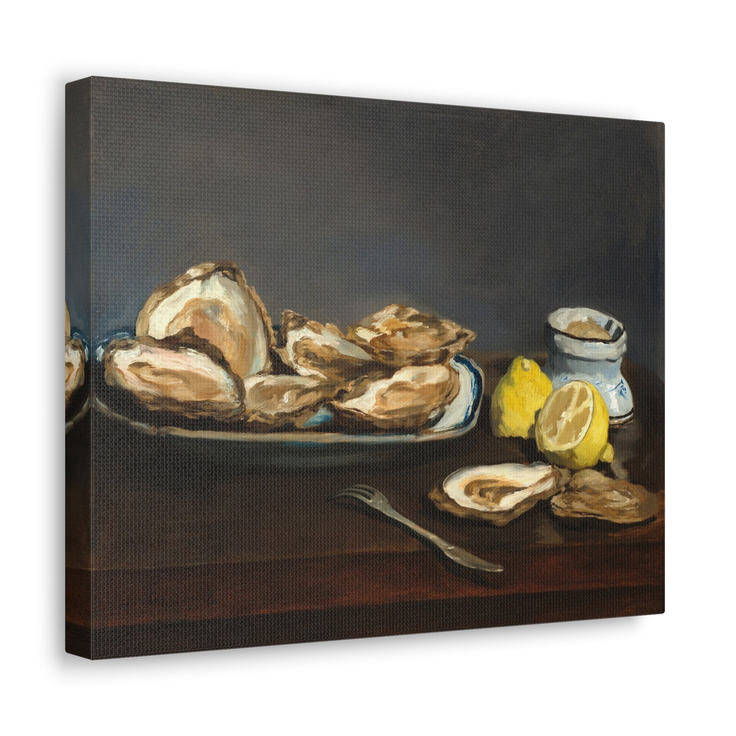 Oysters by Edouard Manet Canvas Print