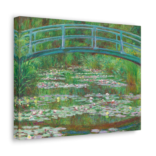 The Japanese Footbridge by Claude Monet Canvas Print