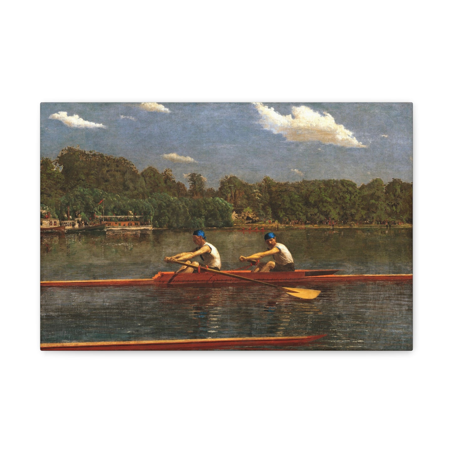 The Biglin Brothers Racing by Thomas Eakins Canvas Print