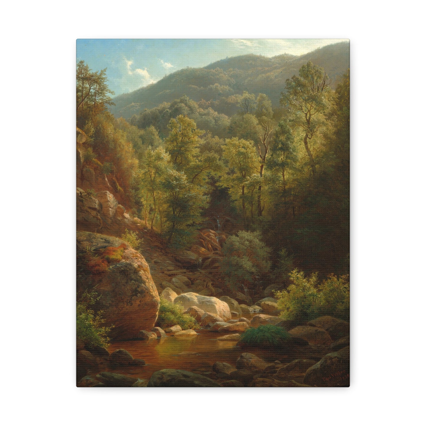 Scene in the Catskills by Paul Weber Canvas Print