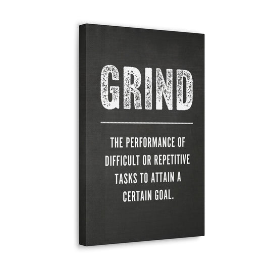 Grind Motivational Canvas Print