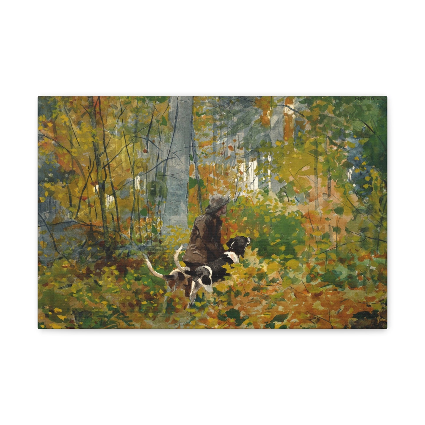 On the Trail by Winslow Homer Canvas Print