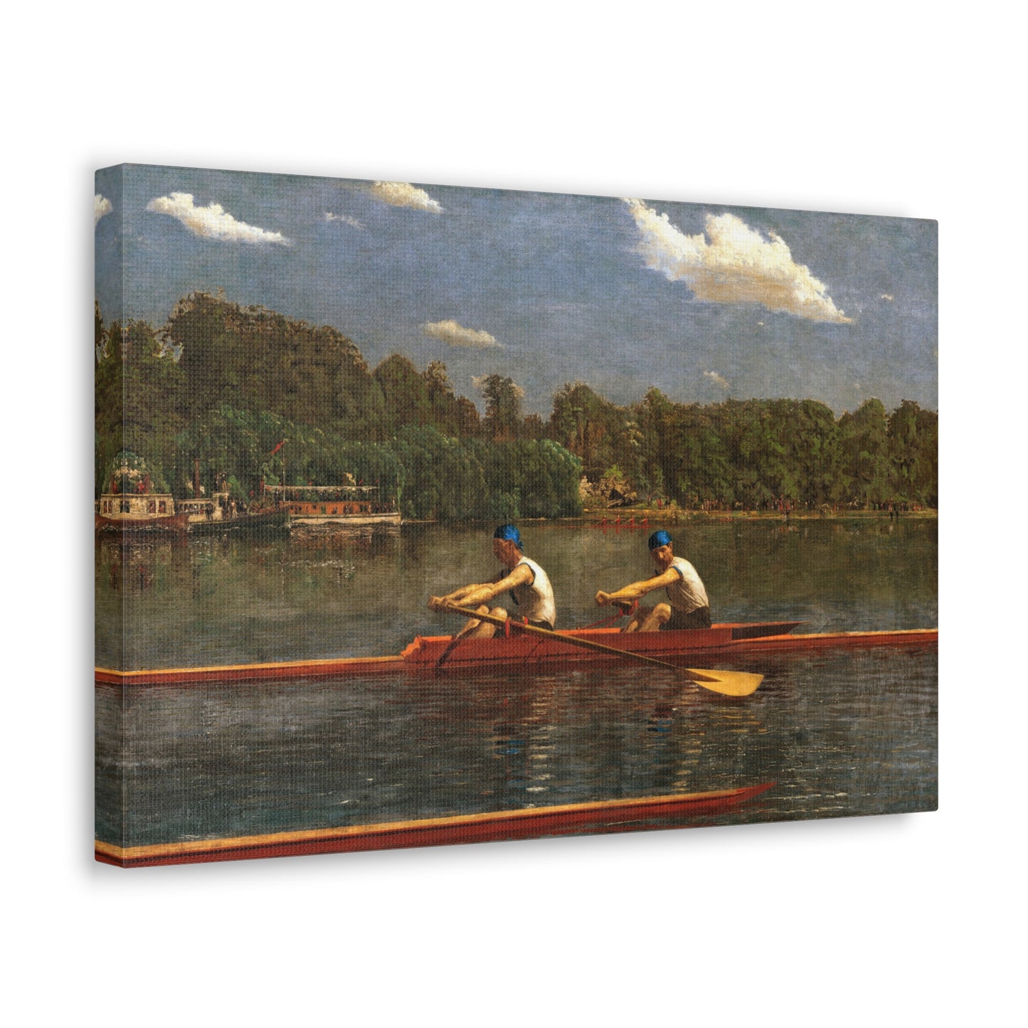 The Biglin Brothers Racing by Thomas Eakins Canvas Print