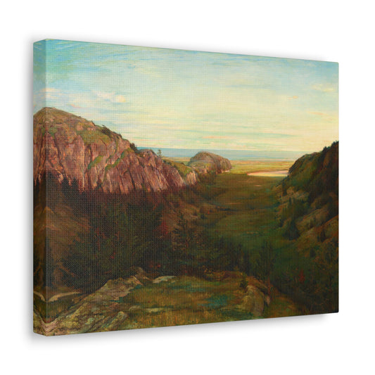 The Last Valley - Paradise Rocks by John La Farge Canvas Print