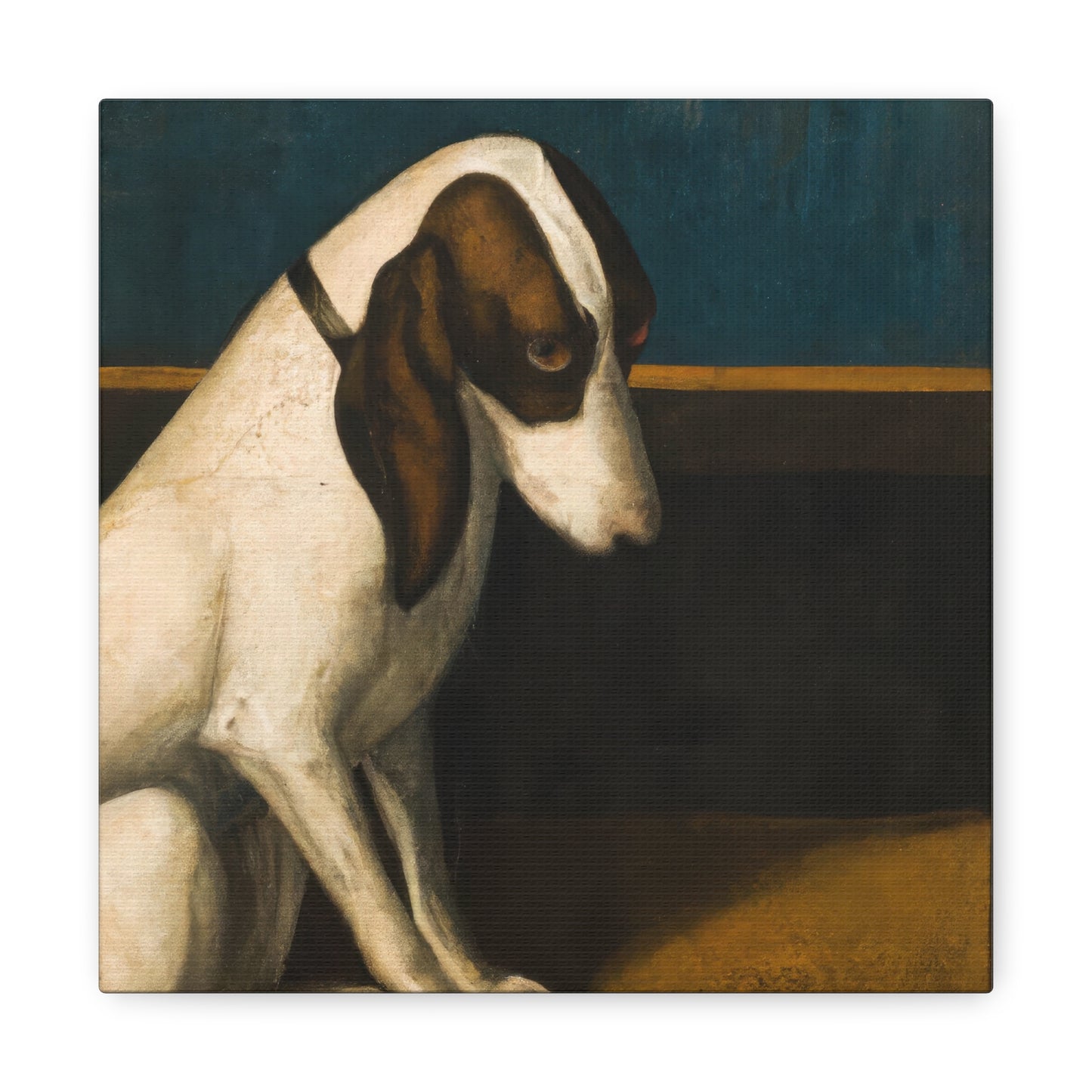 Classical Master Style Portrait of A Dog I Canvas Print