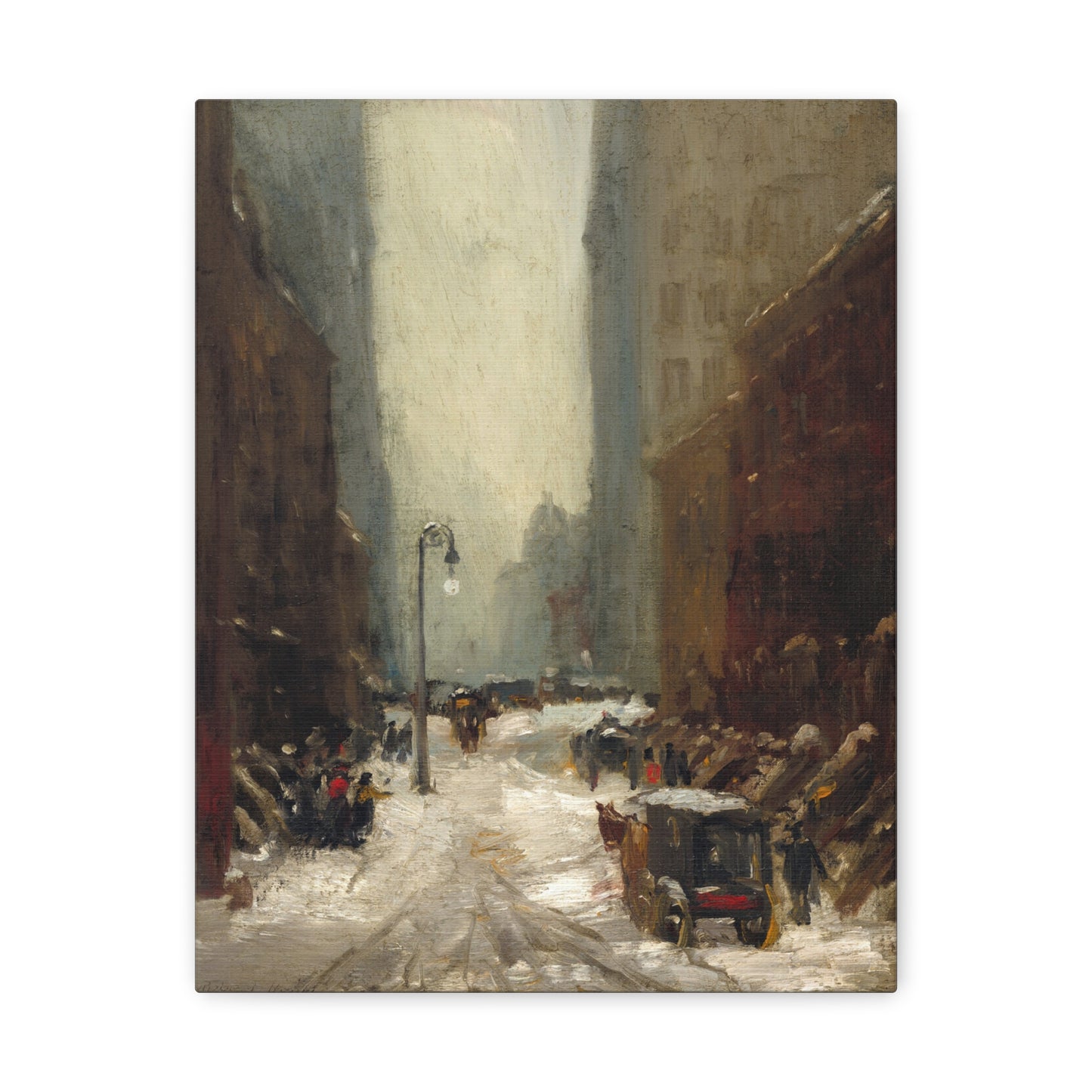 Snow in New York by Robert Henri Canvas Print