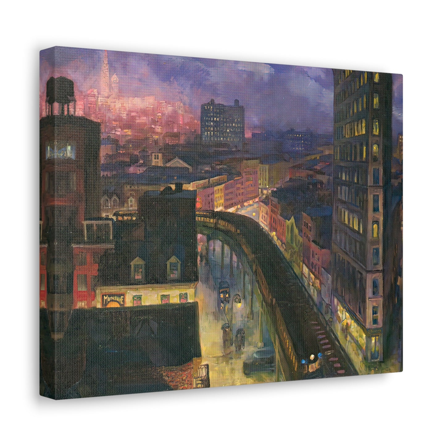 The City from Greenwich Village by John Sloan Canvas Print