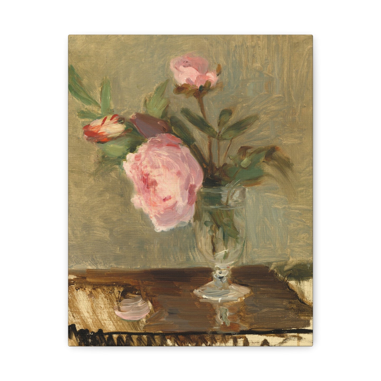 Peonies by Berthe Morisot Canvas Print