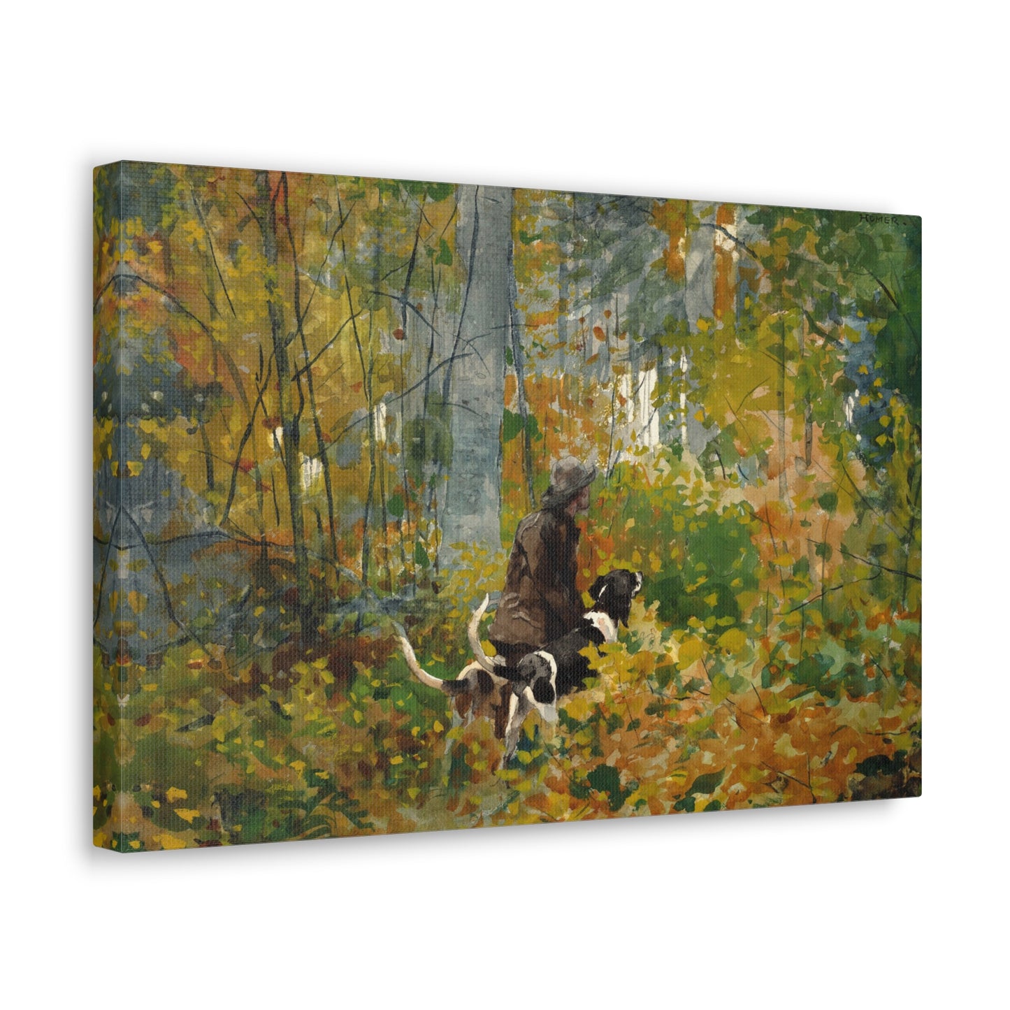 On the Trail by Winslow Homer Canvas Print