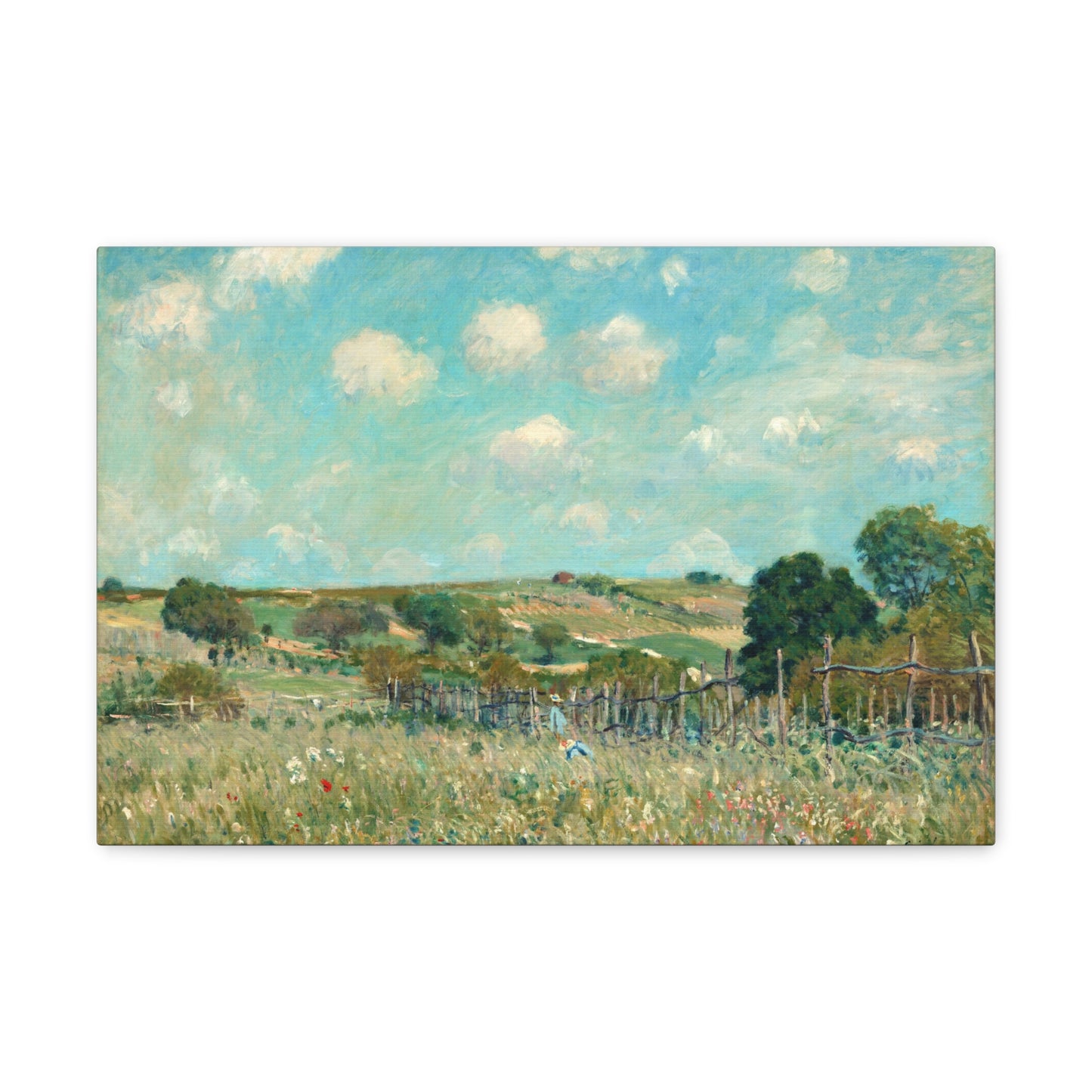 Meadow by Alfred Sisley Canvas Print