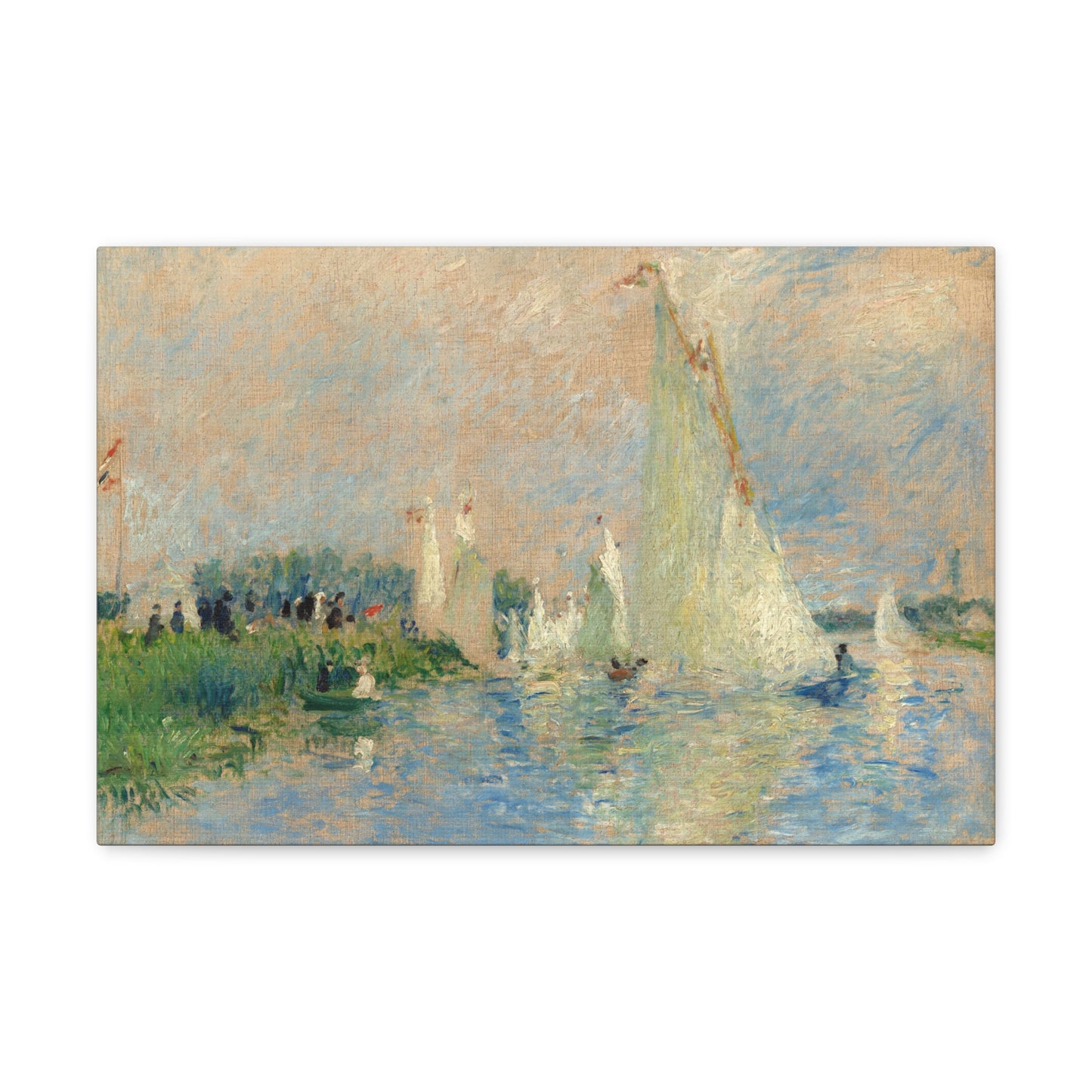 Regatta at Argenteuil by Auguste Renoir Canvas Print