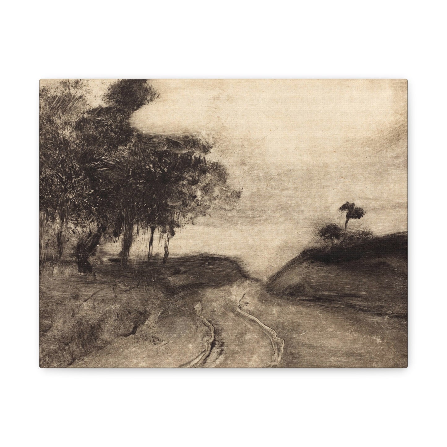 The Road (La route) by Edgar Degas Canvas Print