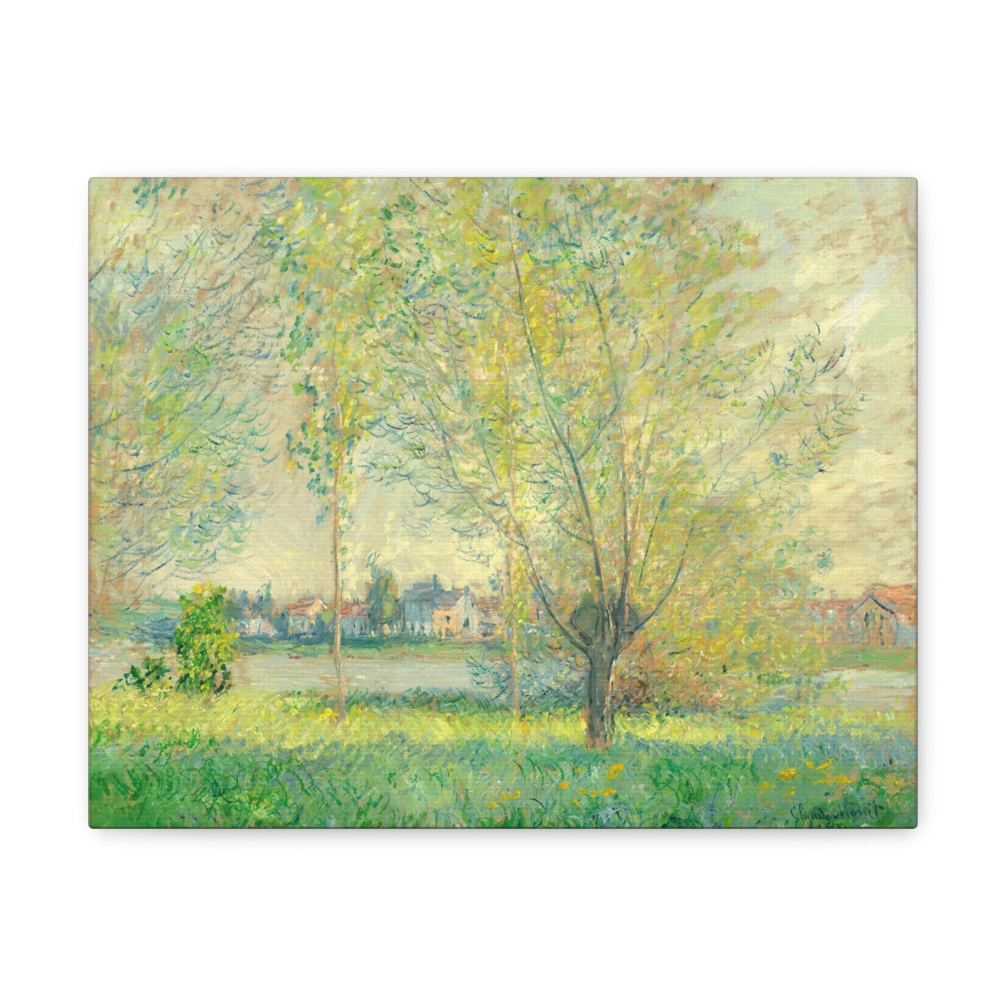 The Willows by Claude Monet Canvas Print