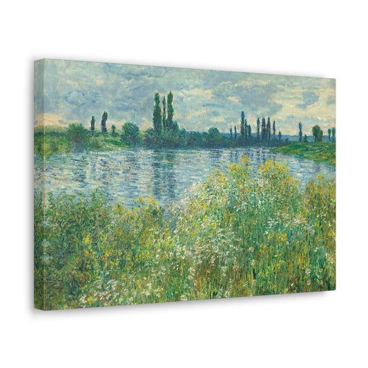 Banks of the Seine, Vetheuil by Claude Monet Canvas Print