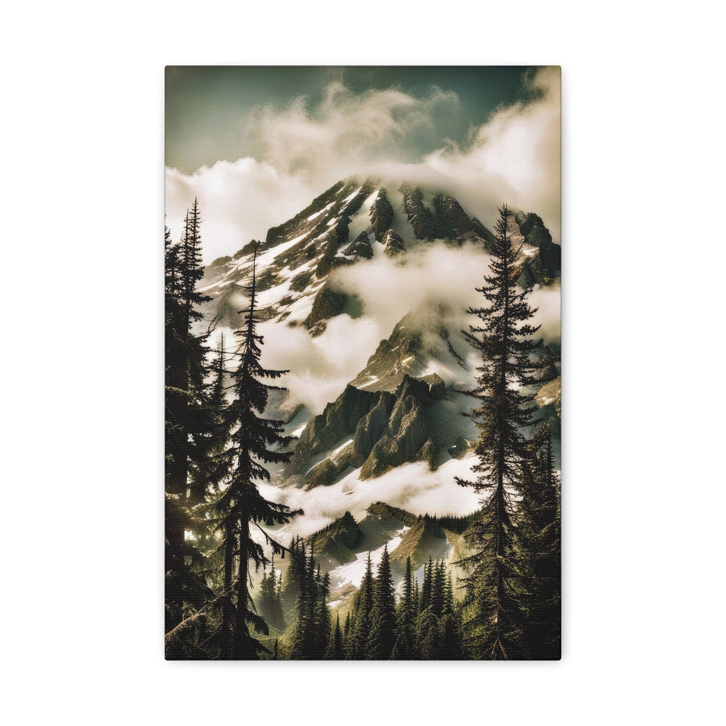 Mount Rainier Scenic Landscape Photo III Canvas Print