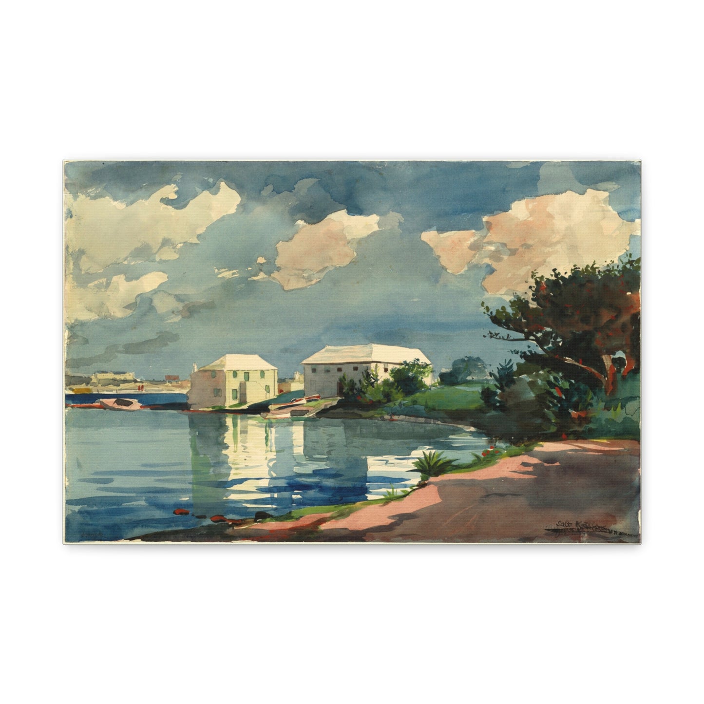 Salt Kettle, Bermuda by Winslow Homer Canvas Print