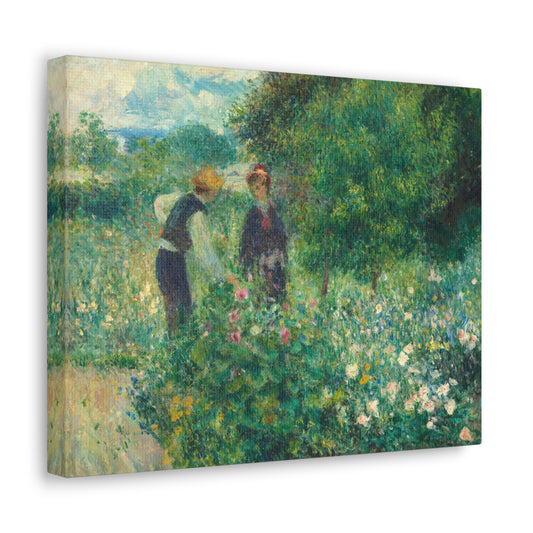 Picking Flowers by Auguste Renoir Canvas Print