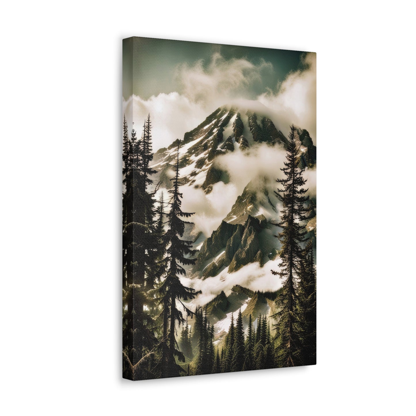 Mount Rainier Scenic Landscape Photo III Canvas Print