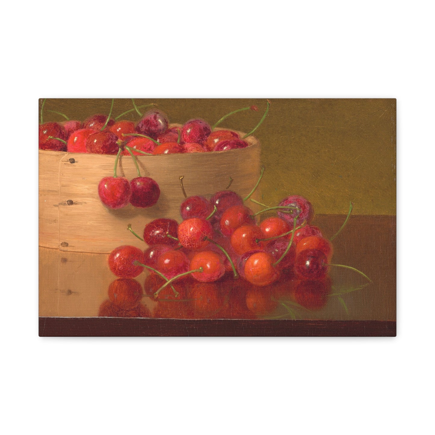 Red Cherries by Robert Spear Dunning Canvas Print