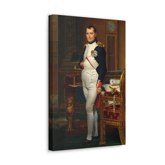 The Emperor Napoleon in His Study at the Tuileries by Jacques-Louis David Canvas Print