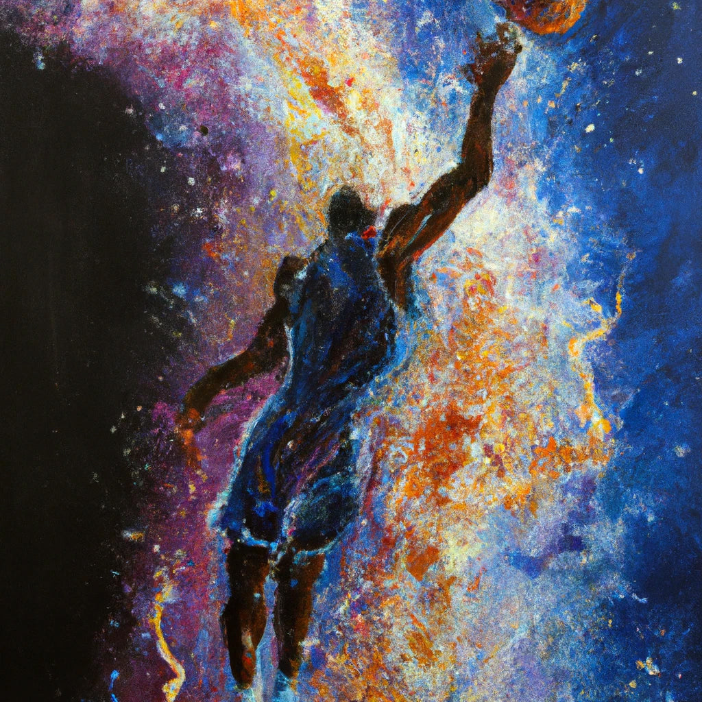 Slam Dunk in Space Art Print