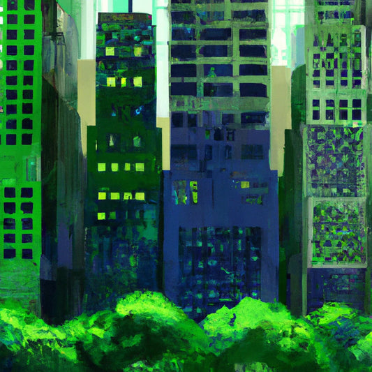 Central Park Abstract Digital Painting I Art Print