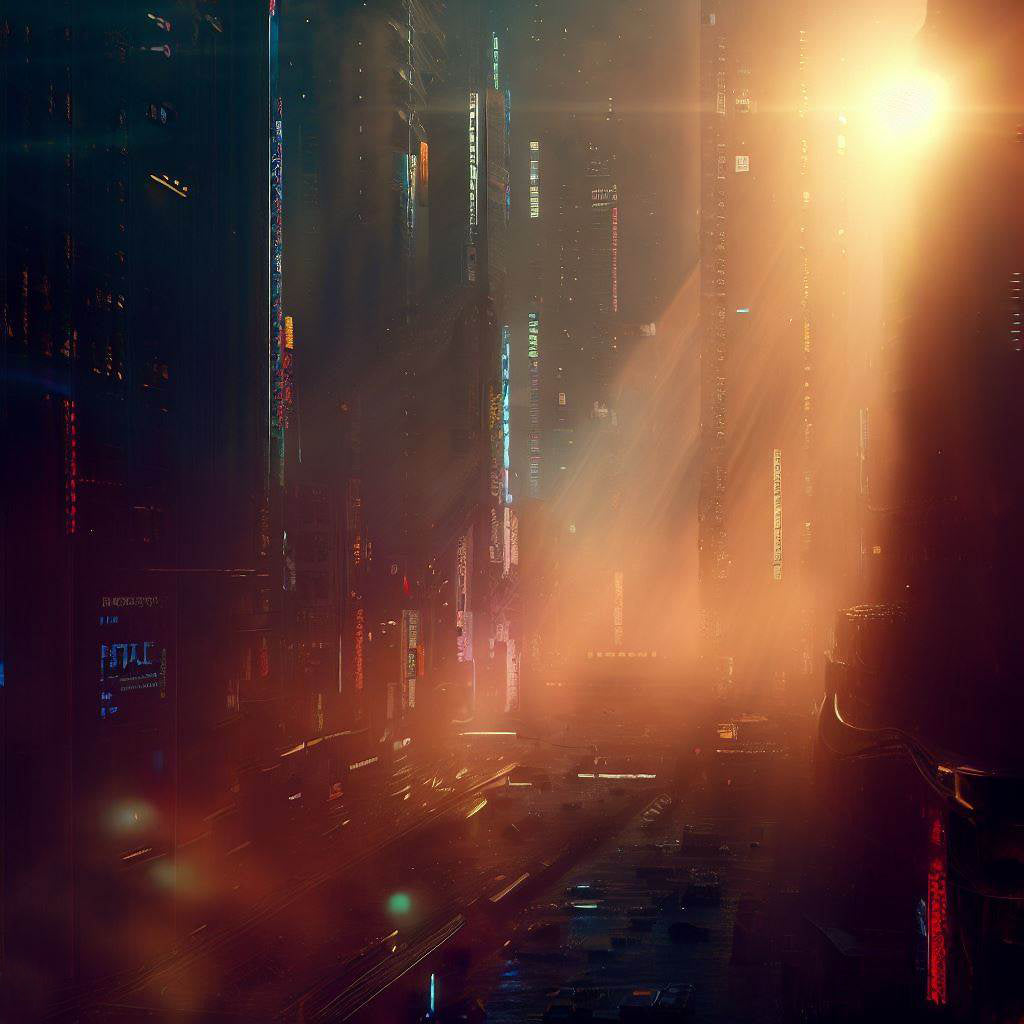 City of The Future Digital Art Art Print