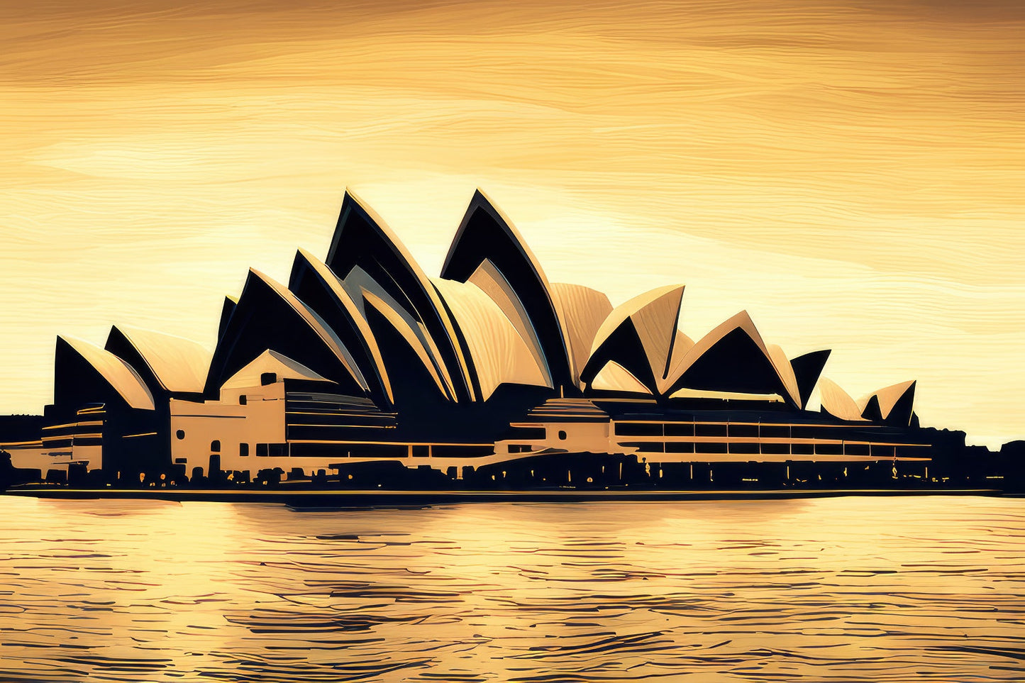 Sydney Opera House Digital Illustration Art Print