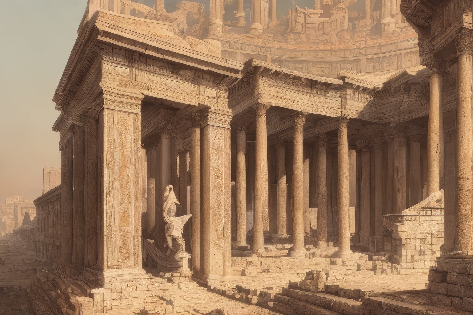 Ancient Coliseum Painting Art Print