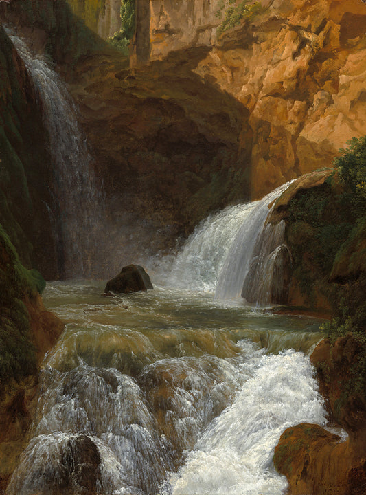 View of the Waterfalls at Tivoli by Jean Joseph Xavier Bidauld Art Print