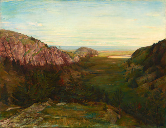 The Last Valley - Paradise Rocks by John La Farge Art Print