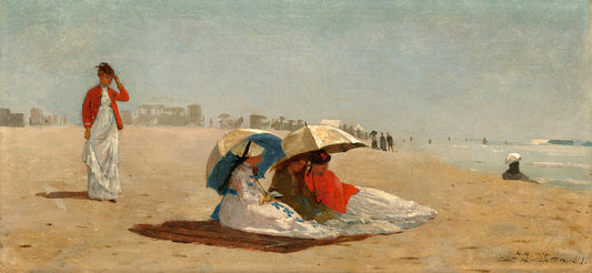 East Hampton Beach, Long Island by Winslow Homer Art Print