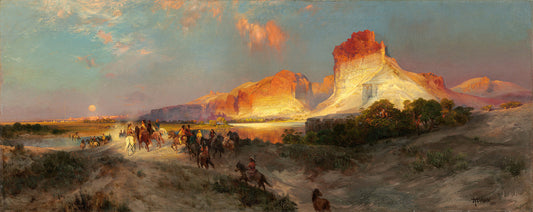 Green River Cliffs, Wyoming by Thomas Moran Art Print