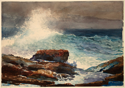 Incoming Tide, Scarboro, Maine by Winslow Homer Art Print