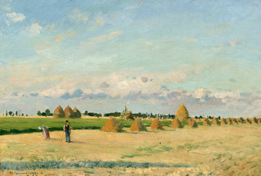 Landscape, Ile-de-France by Camille Pissarro Art Print