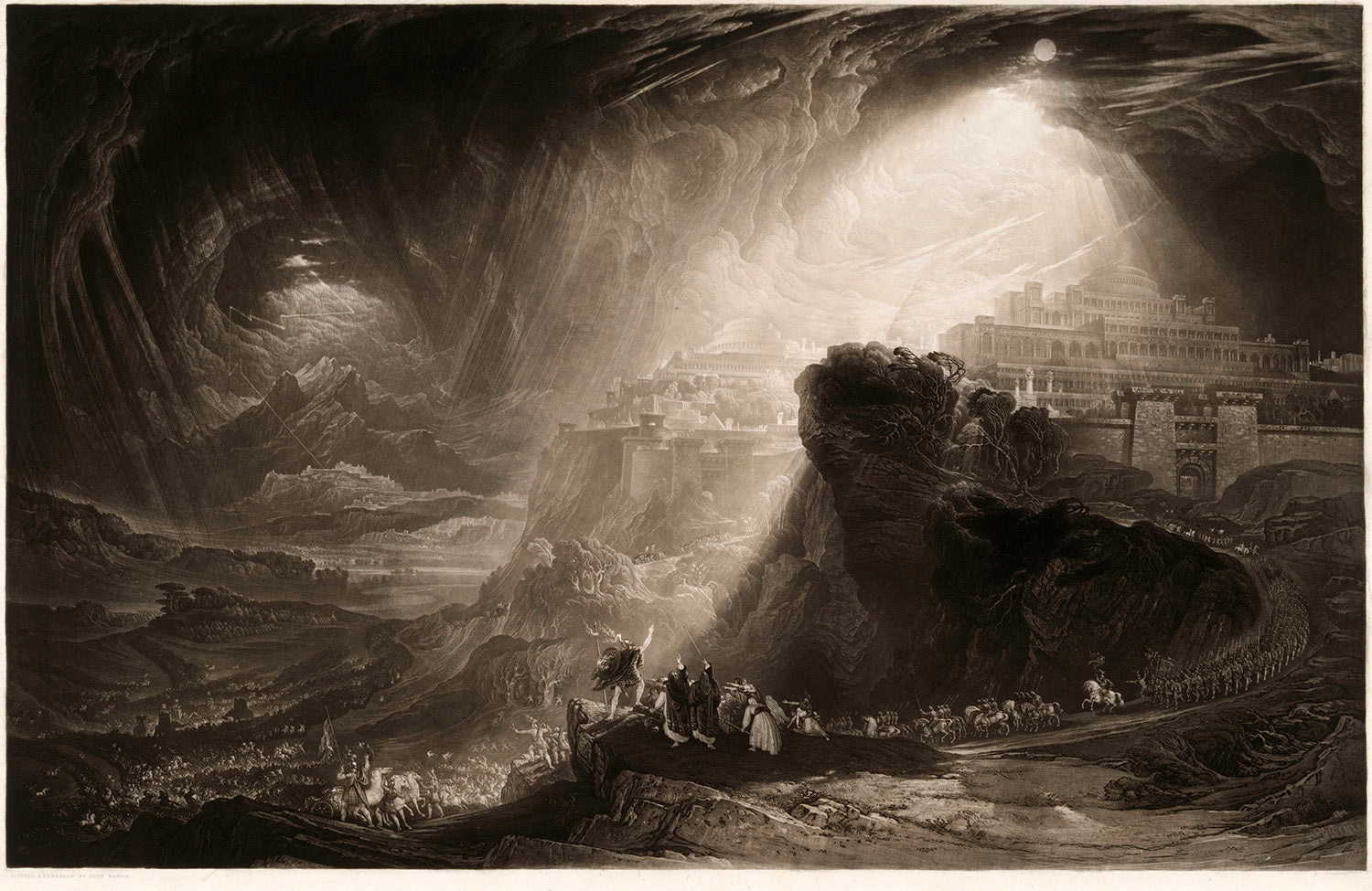 Joshua Commanding the Sun to Stand Still by John Martin Art Print