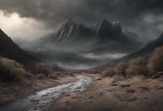 Traveling to Mordor Digital Matte Painting Art Print