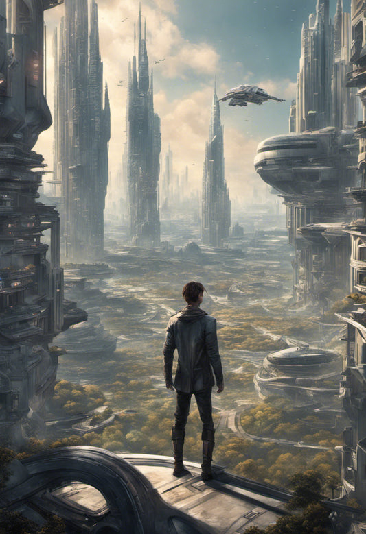 Man of the Future Digital Painting II Art Print