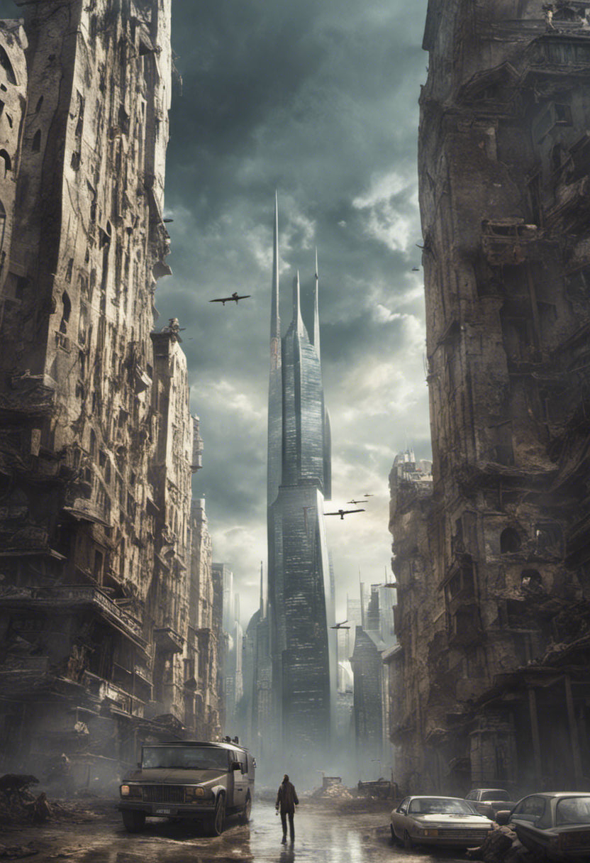 Destroyed City Digital Matte Painting Art Print – Keep Calm Collection