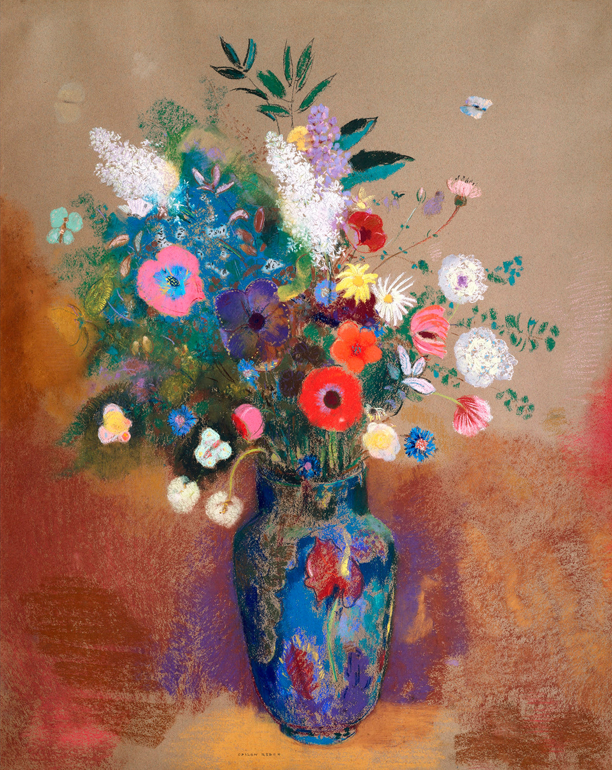 Bouquet of Flowers by Odilon Redon Art Print