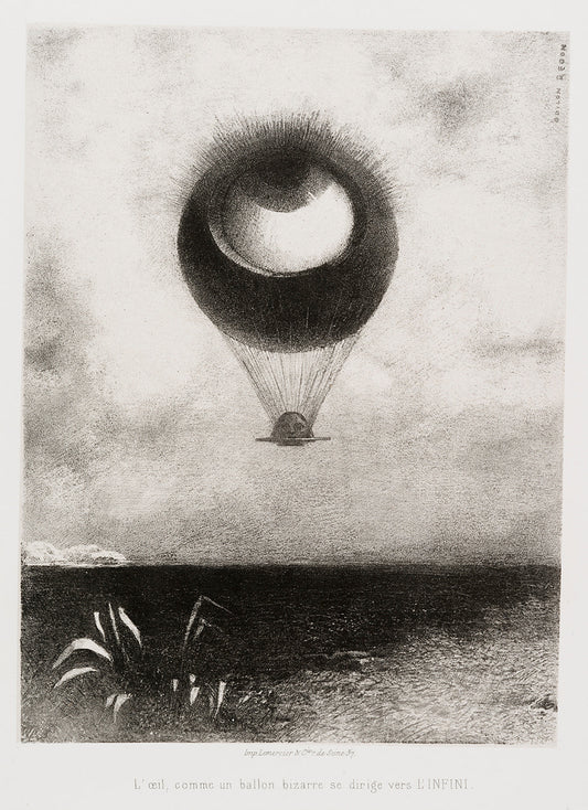 To Edgar Poe by Odilon Redon Art Print