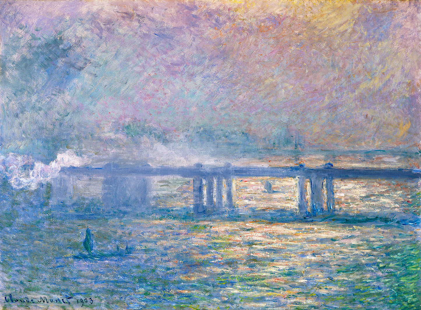 Charing Cross Bridge by Claude Monet