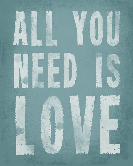 All You Need Is Love, premium art print (sea breeze)